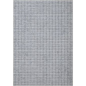 Modern Plaid Printed Area Rugs with Non-Slip Backing, Stain-Resistant Soft Low Pile Accent Rugs