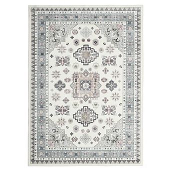 Area Rugs for Living Room, Non Slip Soft Low-Pile Carpet, Vintage Aesthetic Stain-Resistant Rug