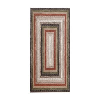 Modern Bordered Washable Runner Rug, Soft Non-Shedding Carpet Runner for Bathroom Bedroom Entryway