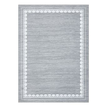 Area Rugs for Living Room, Border Rug Washable Rug for Bedroom, Stain Resistant Throw Carpet