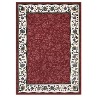 Washable Area Rug, Ultra Soft Faux Wool Carpet, Non-Slip/Shedding Low Pile, for Home Office Decor