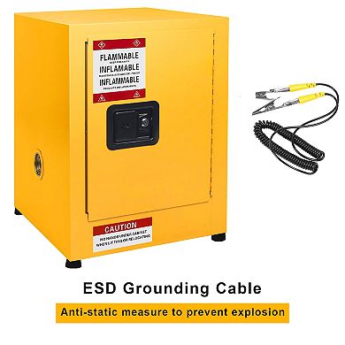 Flammable Storage Cabinet, Galvanized Steel，Flammable Safety Cabinet with Adjustable Shelf