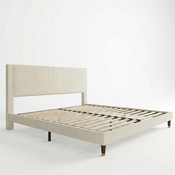 Bed Frame with Headboard Upholstered Platform Bed Frame