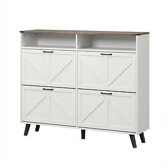 Craze Ventures 4-Drawer Flip Shoe Cabinet, 55" Wide