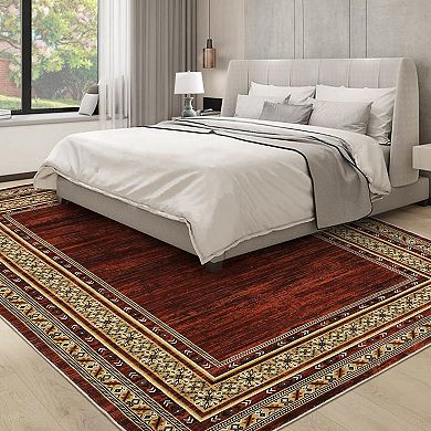 Indoor Modern Rugs, Soft Non Slip Washable Area Rug, Contemporary Geometric Throw Carpet