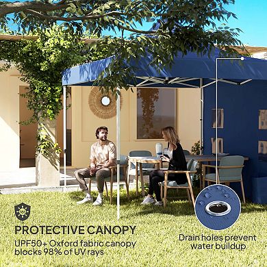 Outsunny Heavy Duty Pop Up Canopy Tent, UPF50+