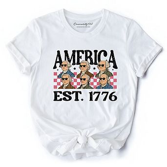 America Founding Fathers Vintage T-Shirt, Retro Patriotic Tee