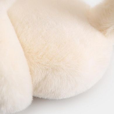 Women's Plush Faux Fur Earmuffs with Foldable Design and Soft Cushioned Ear Pads