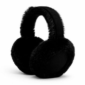 Women's Plush Faux Fur Earmuffs with Foldable Design and Soft Cushioned Ear Pads