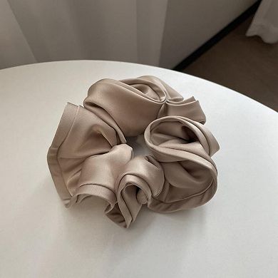 Women's Satin Hair Scrunchies 6-Piece Set with Soft Stretch Elastic and Smooth Lightweight Finish