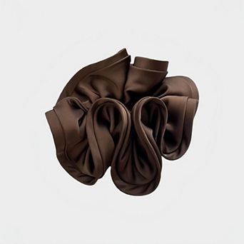 Women's Satin Hair Scrunchies 6 pc Set with Soft Stretch Elastic and Smooth Lightweight Finish