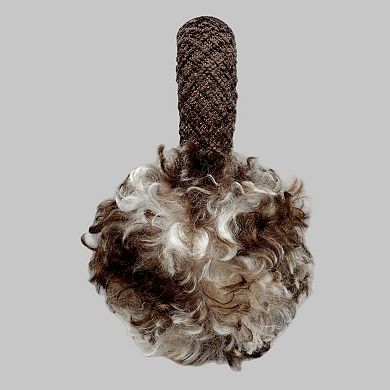 Women's High Pile Faux Shearling Foldable Earmuffs with Plush Cushioned Ear Covers