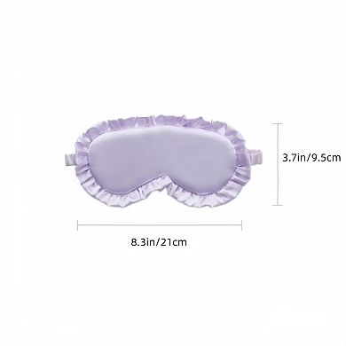 Women's 2-Piece Set Satin Sleep Eye Mask with Soft Padded Design and Elastic Strap