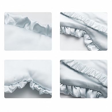 Women's 2-Piece Set Satin Sleep Eye Mask with Soft Padded Design and Elastic Strap