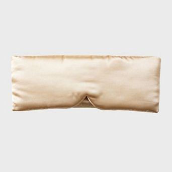 Women's Satin Sleep Eye Mask with Contoured Fit Soft Padding and Adjustable Hook-and-Loop Closure