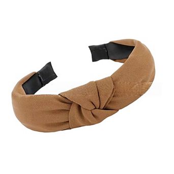 Women's Twisted Fabric Headbands 3 pc Set with Soft Stretch Fit and Padded Comfortable Design
