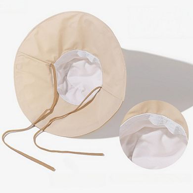 Women's Wide Brim Soft Sun Hat with Tie Strap Lightweight Casual Headwear