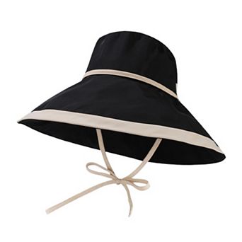 Women's Wide Brim Soft Sun Hat with Tie Strap Lightweight Casual Headwear
