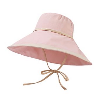 Women's Wide Brim Soft Sun Hat with Tie Strap Lightweight Casual Headwear