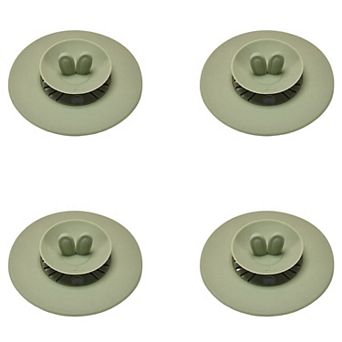 4 pc per Set Silicone Bunny Ear Cup Lid Dustproof Insulated Drink Cover with Pop Up Vent Seal