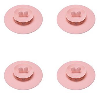 4 pc per Set Silicone Bunny Ear Cup Lid Dustproof Insulated Drink Cover with Pop Up Vent Seal