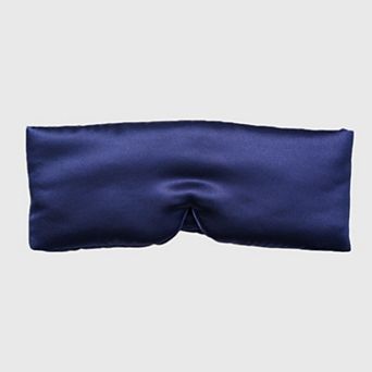 Women's Satin Sleep Eye Mask with Contoured Fit Soft Padding and Adjustable Hook-and-Loop Closure