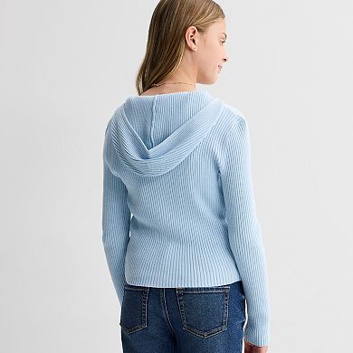 Girls 7-16 SO® Two-Way Zip Hoodie