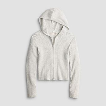Girls 7-16 SO® Two-Way Zip Hoodie