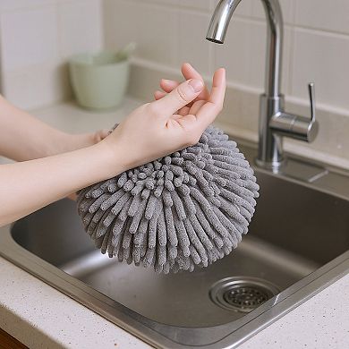 Microfiber Chenille Cleaning Sponges 3 Piece Set Reusable Absorbent Household Scrubbing Pads