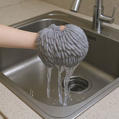 Microfiber Chenille Cleaning Sponges 3 Piece Set Reusable Absorbent Household Scrubbing Pads