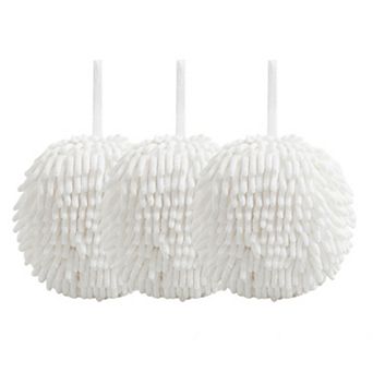 Microfiber Chenille Cleaning Sponges 3 pc Set Reusable Absorbent Household Scrubbing Pads