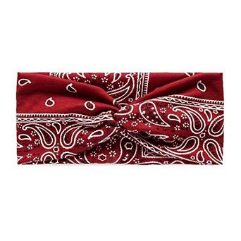 Women's Fashion Paisley Headbands Boho Style Moisture-Wicking Quick-Dry Elastic Sweat Hairband