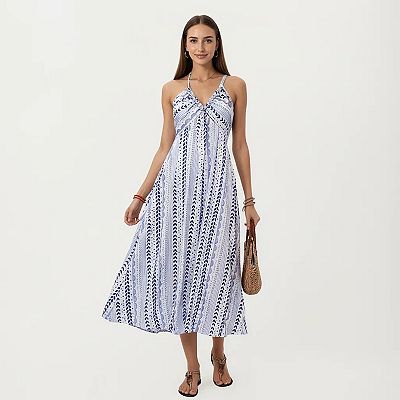 halter v neck midi dress Parthea Women's Gingham Halter V Neck Midi Dress Corset Smocked Sundress  Flowy A Line Wedding Guest Dresses Black at Amazon Women's Clothing store