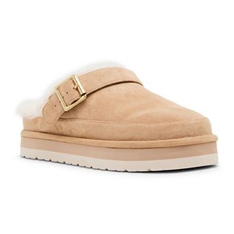 madden girl Graham-F Women's Slip-On Mules With Buckle Accent