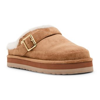 madden girl Graham-F Women's Slip-On Mules With Buckle Accent