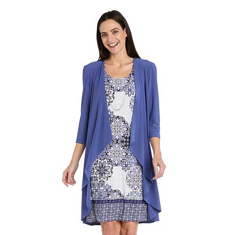 Женские платья R&M Petite R&M Richards 2 pc Jacket Dress & Ity Tank Dress