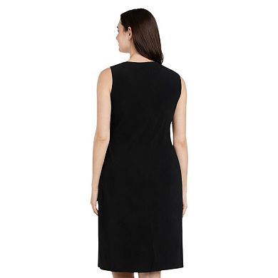 Petite R&M Richards 2-Piece Floral Puff Print Jacket Dress