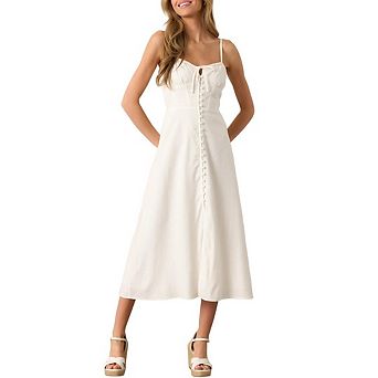 Women Corset Dress Boho Flowy Midi Dresses Going Out A Line Casual Sundress