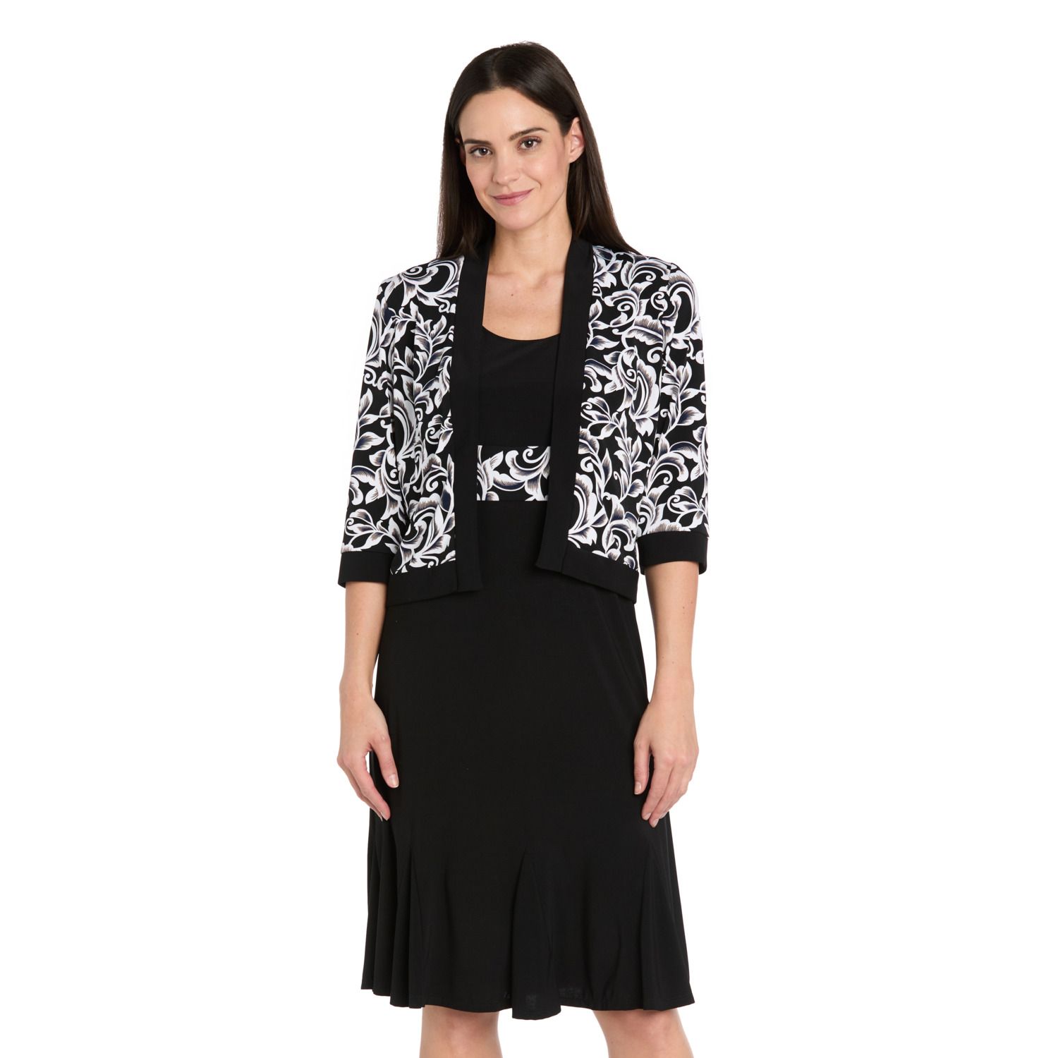 Женские платья R&M Richards Petite R&M Richards 2 pc Printed Jacket Dress