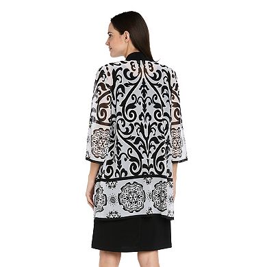 Petite R&M Richards 2-Piece Puff Mesh Jacket Dress