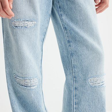 Girls 7-20 SO® Mid Rise Pull-On Baggy Jeans in Regular & Plus Size