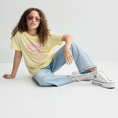 Girls 7-20 SO® Mid Rise Pull-On Baggy Jeans in Regular & Plus Size