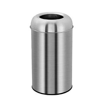 18.5 Gallon Heavy-Duty Kitchen Trash Can, Brushed Stainless Steel Waste Bin