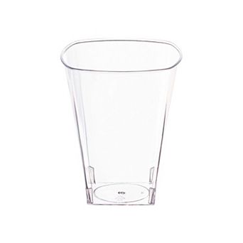 8 oz Clear Square Plastic Cups - 336 pc