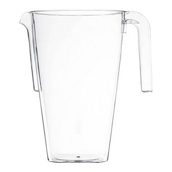 52 oz Clear Square Plastic Pitchers - 24 pc