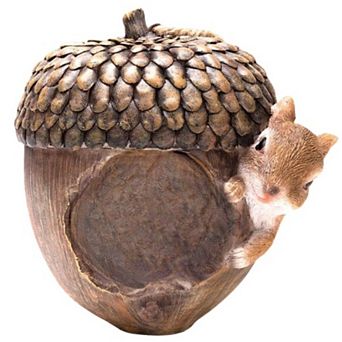 Hand-Painted Acorn Bird House