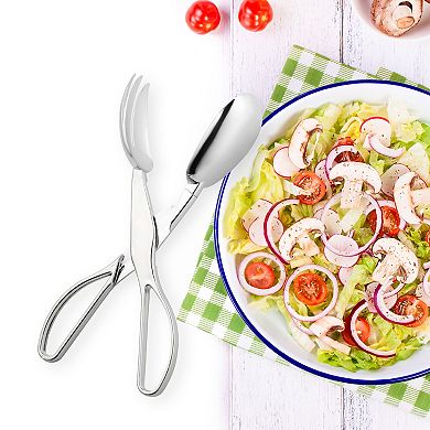 Disposable Plastic Serving Salad Scissor Tongs - 48 pcs