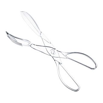 Disposable Plastic Serving Salad Scissor Tongs - 48 pc