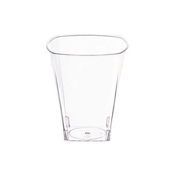 2 oz Clear Square Plastic Shot Glasses - 960 pc