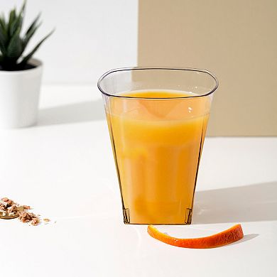 2 oz Clear Square Plastic Shot Glasses - 960 pcs